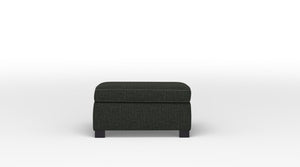 Caleb Rectangular Ottoman - Bondi Dark Grey