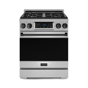 Thor Kitchen Stainless Steel Freestanding Professional Gas Range|Gordon Ramsay Series (4.55 cu.ft.)- RSG30-BLK