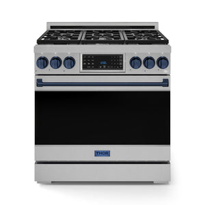 Thor Kitchen Stainless Steel Freestanding Professional Gas Range|Gordon Ramsay Series (6 cu.ft.) - RSG36-BLU