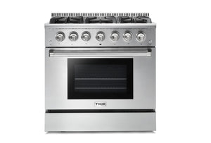 Thor Stainless Steel Freestanding Gas Range (5.2 cu.ft.) - HRG3618U