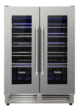 Thor Stainless Steel Dual Zone French Door Wine Cooler - TWC2402