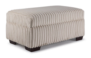 Tuscan Storage Ottoman - Grey