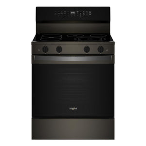 Whirlpool Print Resistant Black Stainless Electric Freestanding Range (5.3 Cu.Ft.) - YWFES7530RV