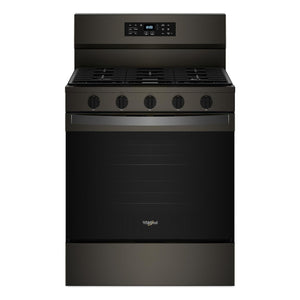 Whirlpool Print Resistant Black Stainless Gas Freestanding Range (5 Cu.Ft.) - WFGS5030RV