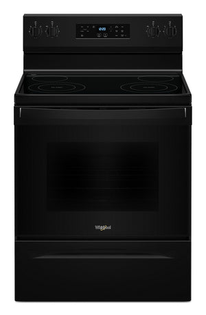 Whirlpool Black 30" Electric Range (5.30 Cu Ft) - YWFES3530RB