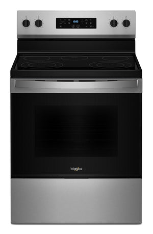 Whirlpool Fingerprint Resistant Stainless Steel 30" Electric Range (5.3 Cu Ft) - YWFES3330RZ