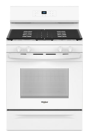 Whirlpool White 30" Gas Range (5.0 Cu Ft) - WFGS3530RW