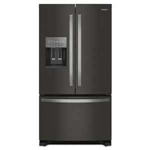 Whirlpool Fingerprint Resistant Black Stainless French Door Refrigerator (24.7 Cu.Ft.) - WRFF3436RV