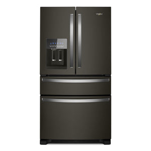 Whirlpool Fingerprint Resistant Black Stainless French Door Refrigerator (24.5 Cu.Ft.) - WRMF3636RV