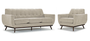 Ziva Sofa and Chair Set - Beige