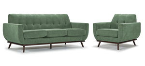 Ziva Sofa and Chair Set - Green