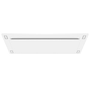 VICTORY Matte White 600 CFM Flush Ceiling Range Hood - Sunset-WH