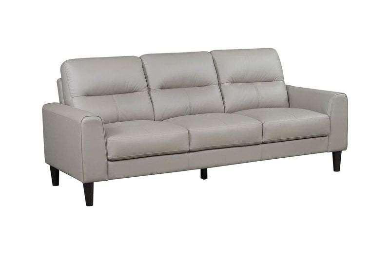 Verissimo Leather Sofa, Loveseat and Chair Set - Latte