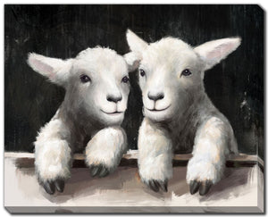 Baaah'bies Wall Art - White/Black - 40 X 32