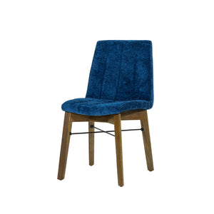 Borgergade Dining Chair Set - Blue/Chestnut - Set of 2