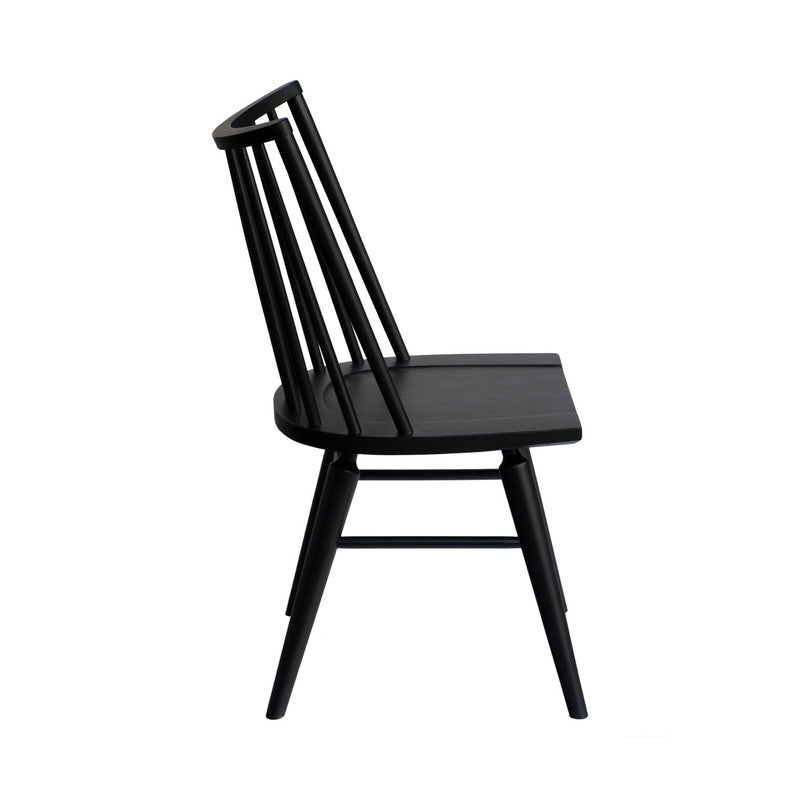 Amalien Dining Chair Set - Black - Set of 2