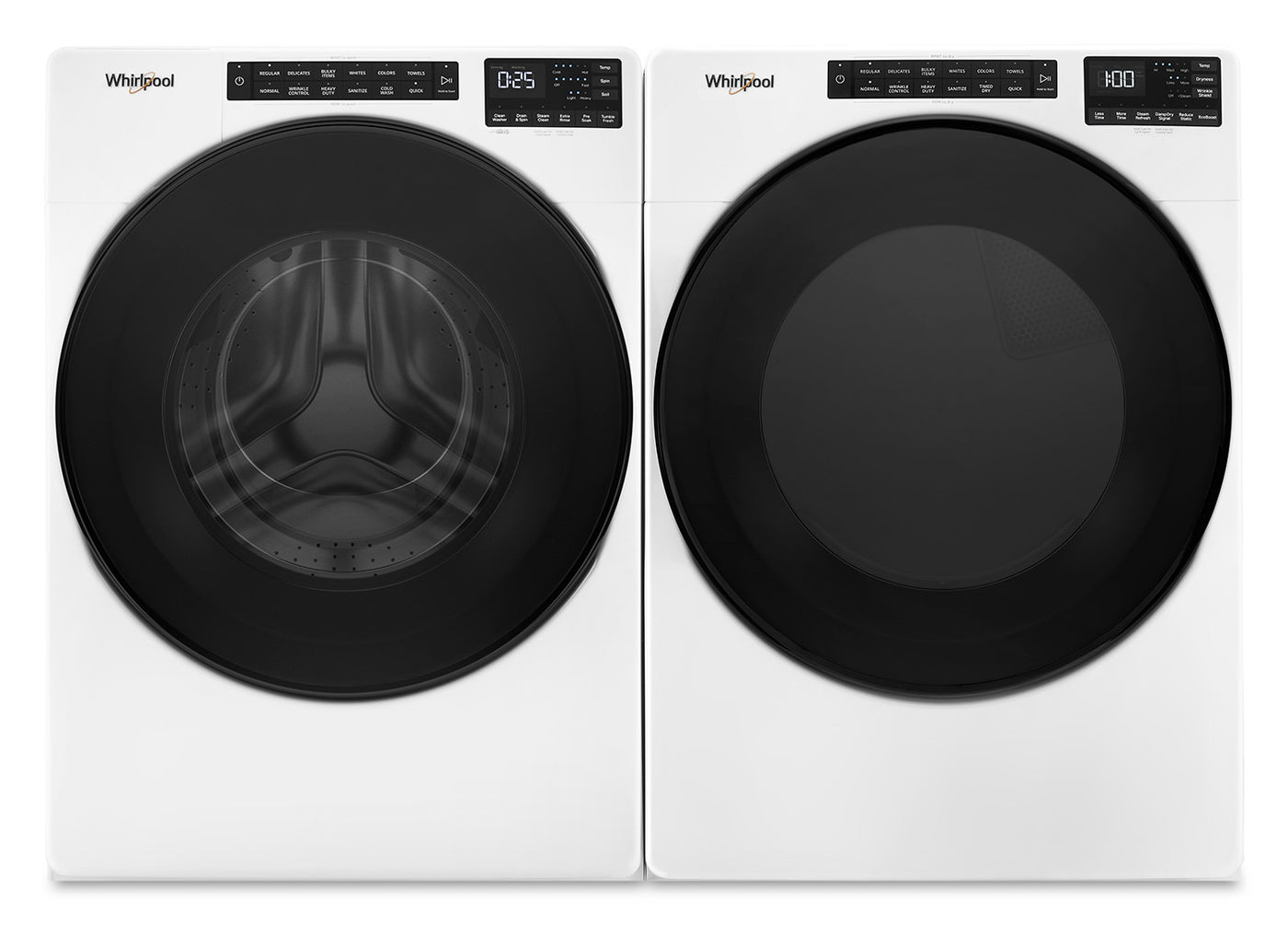 Whirlpool White Front-Load Washer (5.8 cu. ft.) & Gas Dryer (7.4 cu. ft.) - WFW6605MW/WGD6605MW