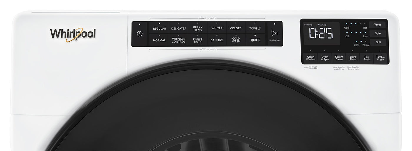 Whirlpool White Front-Load Washer (5.8 cu. ft.) & Gas Dryer (7.4 cu. ft.) - WFW6605MW/WGD6605MW