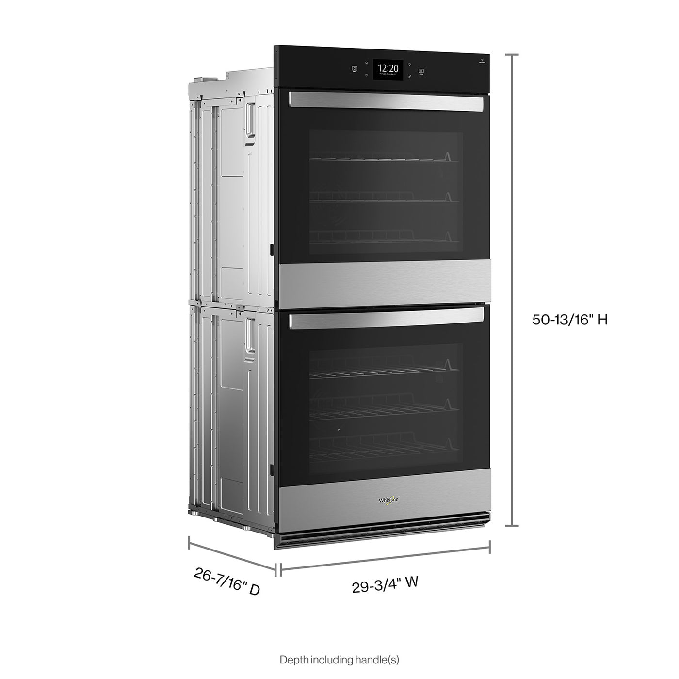 Whirlpool Fingerprint Resistant Stainless Steel Double Wall Oven (10.00 Cu Ft) - WOED7030PZ