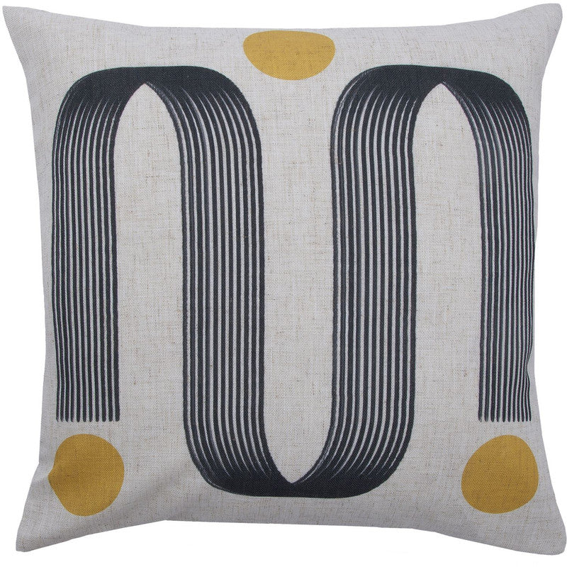 Turin Pillow Decorative Cushion - White/Blue