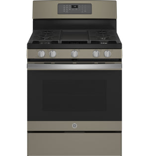 GE Slate 30" Freestanding Gas Convection Range with Air Fry (5.0 Cu.Ft.) - JCGB735EPES