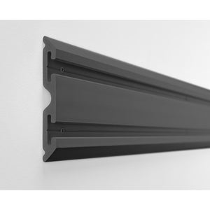 4' Wide Geartrack® Channels (2-pack) - Smoke Wall Accessory