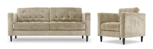 Anthena Sofa and Chair Set - Taupe