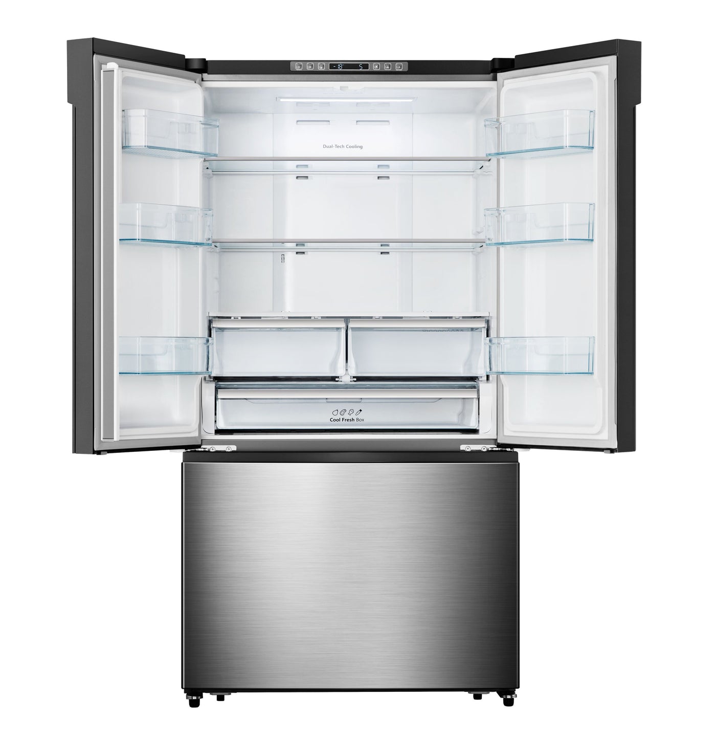 Hisense Stainless Steel Counter-Depth French-Door Refrigerator (21.1 Cu. Ft.) - RF208N6ASE