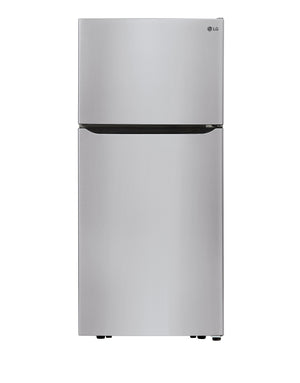 LG Stainless Steel 30” Top Mount Refrigerator (20 Cu.Ft.) - LTCS20020S