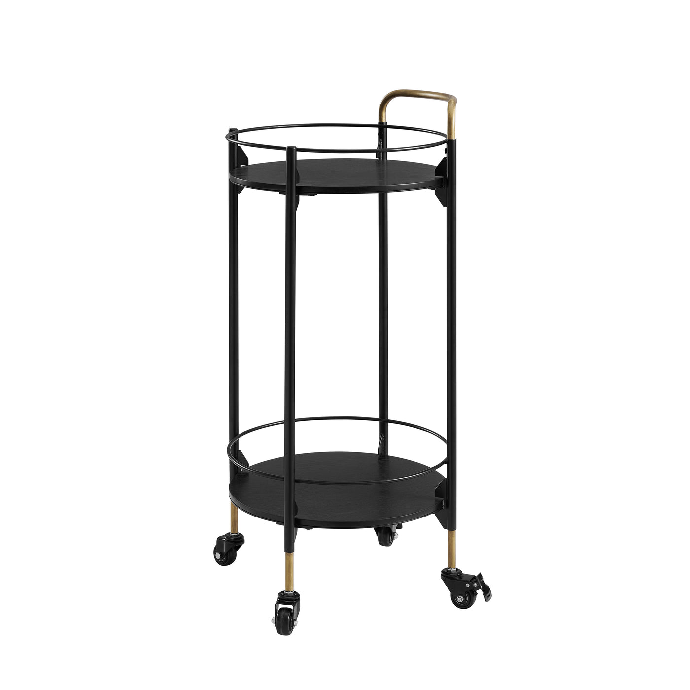 Emmie Round Bar Cart - Black