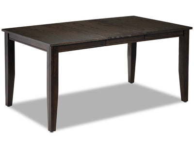 Holland Extendable Dining Table - Dark Oak with Wire-Brushed Finish