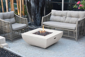 Agung Concrete Lava Stone Fire Table – Natural Gas