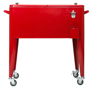 Permasteel 80QT Patio Cooler - Red