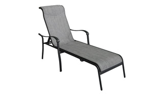 Hanlan Outdoor Lounger - Charcoal/Light Grey