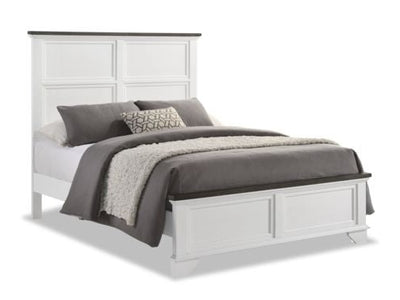 Abigail 3-Piece Full Bed - White and Grey
