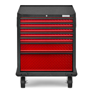 Gladiator Red Tread Premier Pre-Assembled 7 Drawer Modular Tool Storage Cabinet - GAGD277DKR