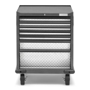 Gladiator Silver Tread Premier Pre-Assembled 7 Drawer Modular Tool Storage Cabinet - GAGD277DJG