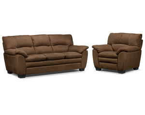 Kelleher Sofa and Chair Set - Hazelnut