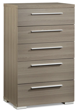 Bay Hill 5 Drawer Chest - Grey