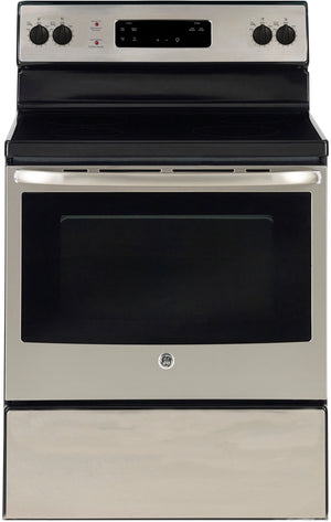 GE Stainless Steel Freestanding Electric Range (5.0 Cu. Ft.) - JCBS630SKSS