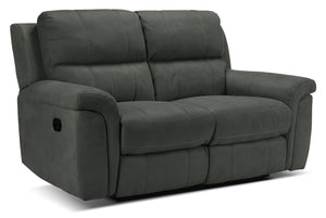 Roarke Reclining Loveseat - Charcoal